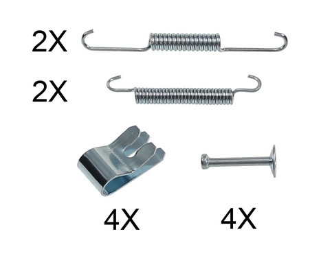 Tillbehörssats, bromsbackar, parkeringsbroms