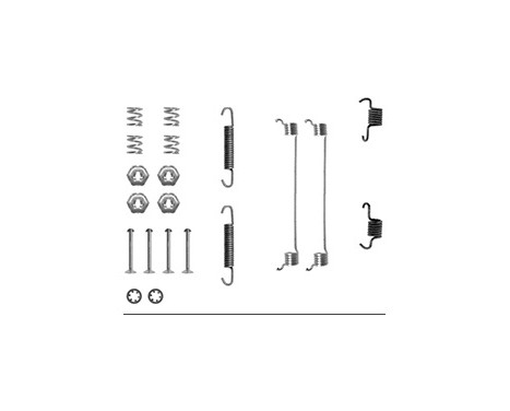 Tillbehörssats, bromsbackar, bild 2