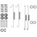 Tillbehörssats, bromsbackar, miniatyr 2