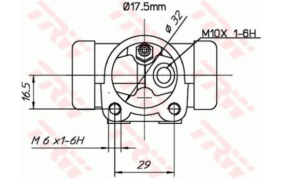 Hjulcylinder BWC161 TRW, bild 2