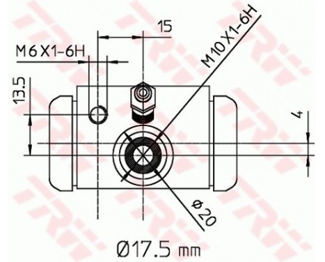 Hjulcylinder BWC243 TRW, bild 2
