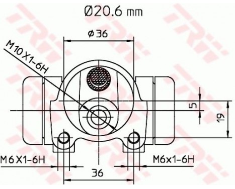 Hjulcylinder BWF135 TRW, bild 3