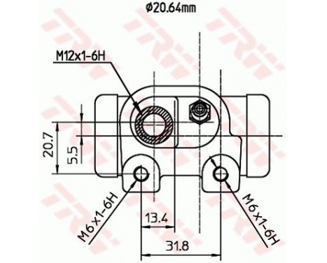 Hjulcylinder BWF287 TRW, bild 2