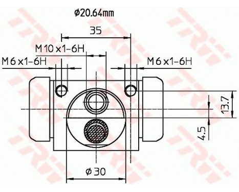 Hjulcylinder BWF318 TRW, bild 2