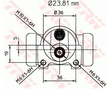 Hjulcylinder BWK106 TRW, bild 2