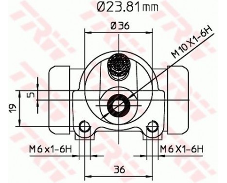 Hjulcylinder BWK119 TRW, bild 2