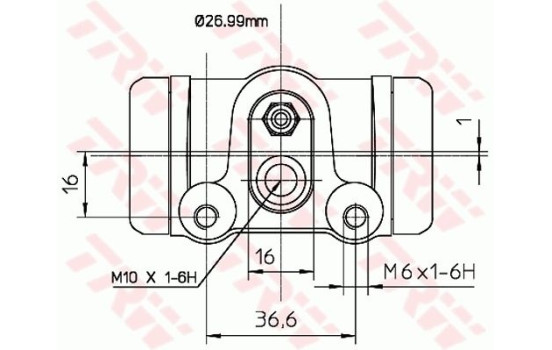 Hjulcylinder BWN103 TRW, bild 2