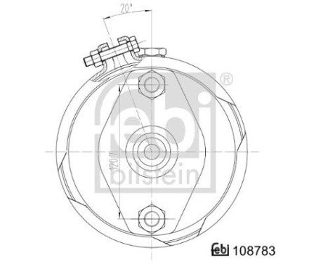 Membranbromscylinder 108783 FEBI, bild 3
