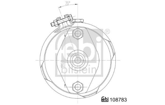 Membranbromscylinder 108783 FEBI, bild 3