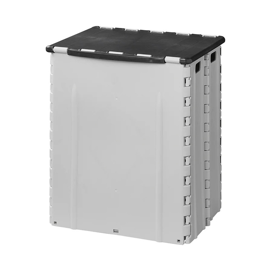 Sulo SME35 Afvalbak van 35 liter in retrodesign, met draaggreep en sluitbeugel, voorsorteerbak, vuilnisemmer voor woning, huis, tuin, hobby