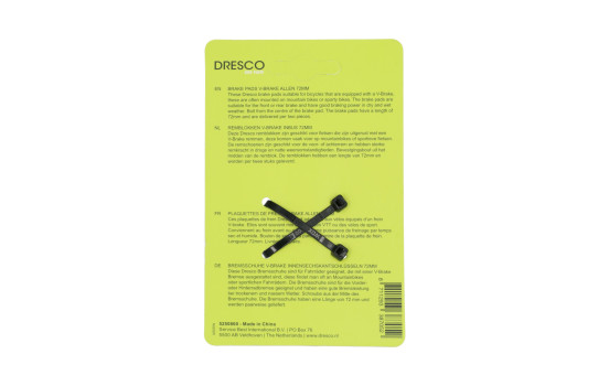 Dresco Brake Pads V-Brake Hex 72mm, Image 4