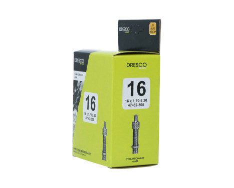 Dresco Inner Tube 16 x1.75-2.50 (47/62-305) Dunlop 40mm, Image 7