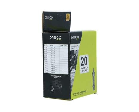 Dresco Inner Tube 20 x1.50-2.50 (40/62-406) Dunlop 40mm