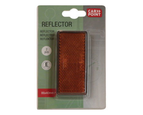 Reflector 86x40mm Orange 2pcs., Image 3