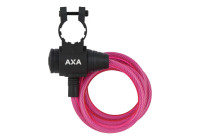AXA Cable Zipp 120*8 Pink