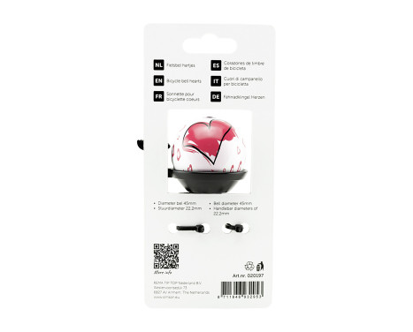 Simson Bicycle Bell Hearts, Image 2