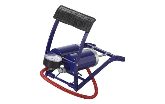 Double cylinder foot pump with pressure gauge, Image 4