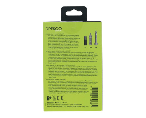 Dresco Electric Bicycle Pump Compact 7.4V/45W, Image 7