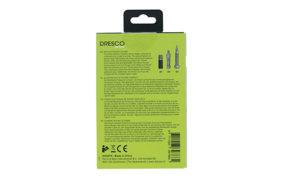 Dresco Electric Bicycle Pump Compact 7.4V/45W, Image 7