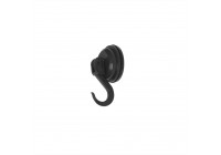 Hanging hook suction cup black 2kg set of 2 pieces