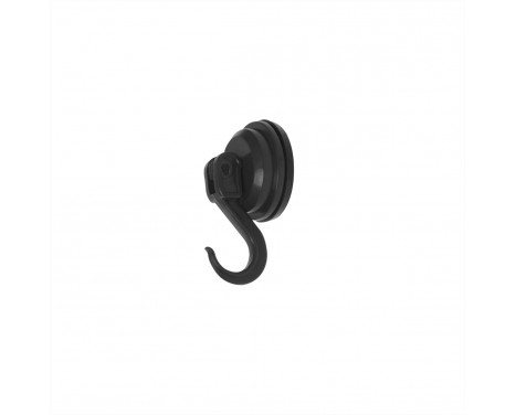 Hanging hook suction cup black 2kg set of 2 pieces