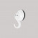 Hanging hook suction cup white 4kg set of 2 pieces