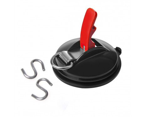 Suction cup holder with ring + 2 S hooks