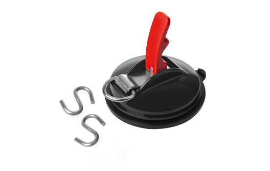 Suction cup holder with ring + 2 S hooks