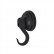 Suspension hook suction cup black 6kg set of 2 pieces