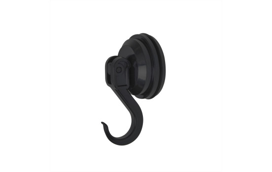 Suspension hook suction cup black 6kg set of 2 pieces