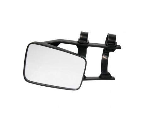 Universal attachment mirror with flexible arms