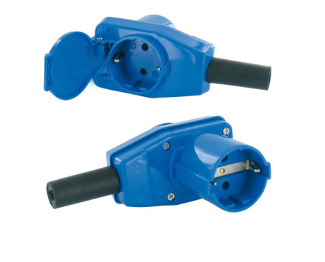 Angled coupling Schuko / Schuko