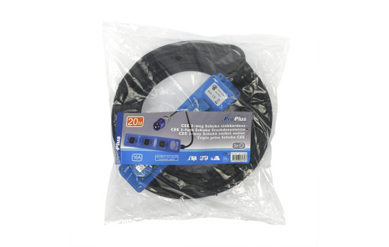 CEE 3-way Schuko power strip 20M, Image 3