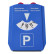 Parkeerschijf NL/D/F/GB met ijskrabber & winkelwagenmuntjes