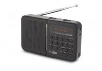 Portable USB / SD / AUX / FM radio with built-in battery