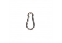 Carabiner 40x4mm, A4 stainless steel AISI 316, 450 daN
