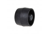 Castor Roller Black 84 x 115 mm., Hole 22 mm