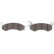 Brake Pad Set, disc brake Organic Low Budget, Thumbnail 4