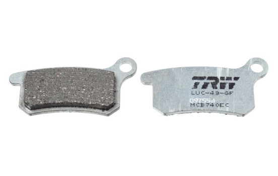 Brake pad set, disc brake