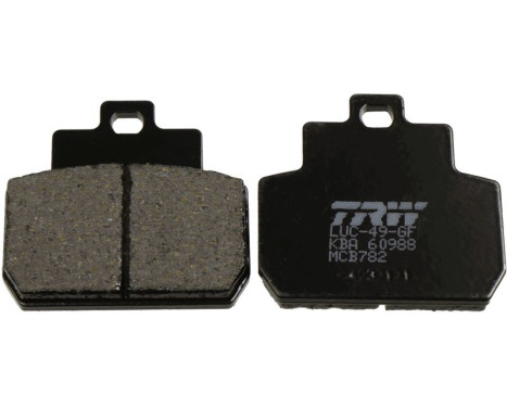 Brake pad set, disc brake