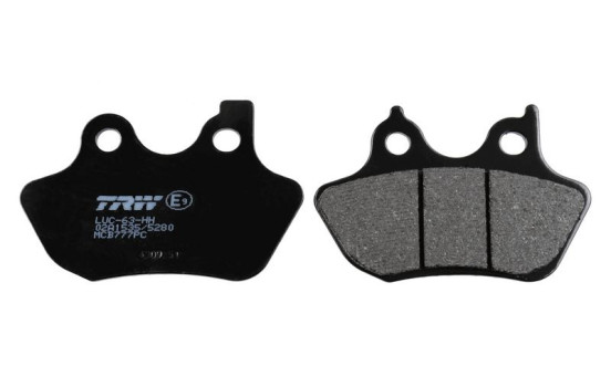 Brake pad set, disc brake