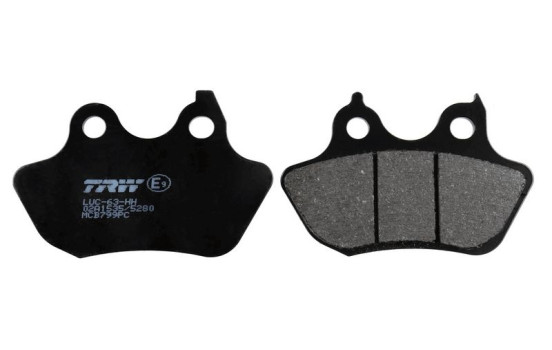 Brake pad set, disc brake