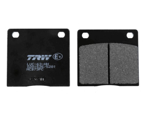Brake pad set, disc brake