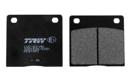 Brake pad set, disc brake