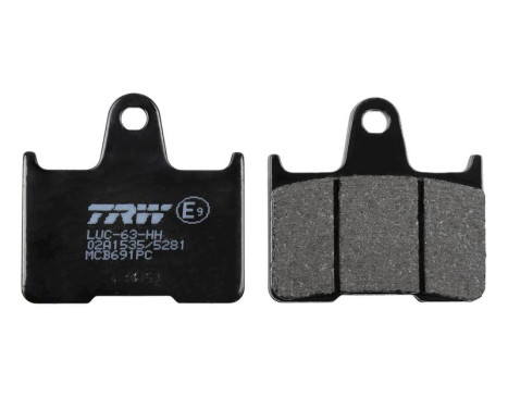 Brake pad set, disc brake