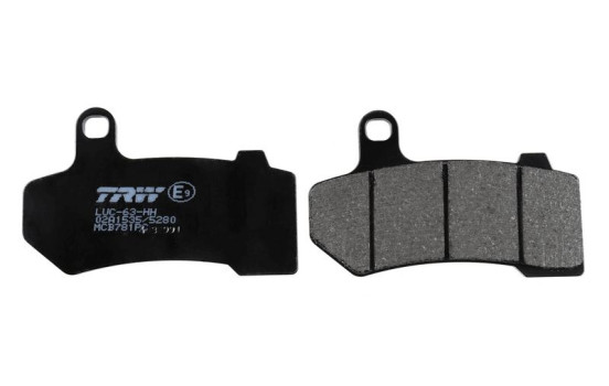 Brake pad set, disc brake