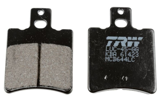 Brake pad set, disc brake