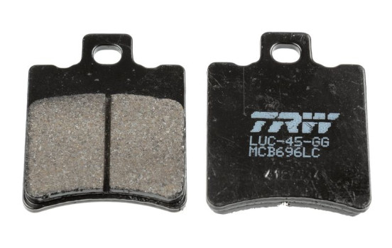 Brake pad set, disc brake