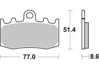 Brake pad set, disc brake