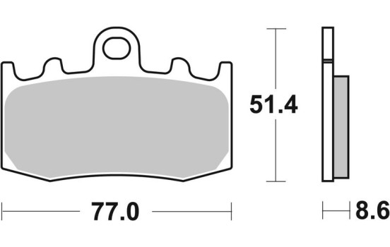 Brake pad set, disc brake
